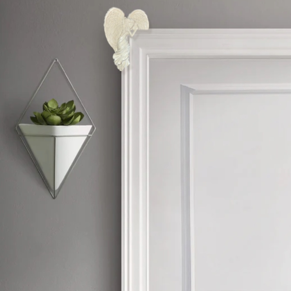 Ivory Angel Door Sitter